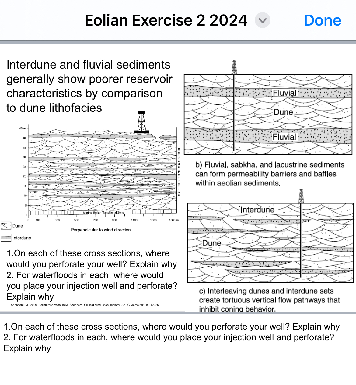  Eolian Exercise 22024 Done Interdune and fluvial sediments generally show poorer