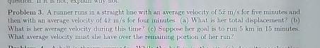  Problem 3. A rumer runs in a straight lime with an