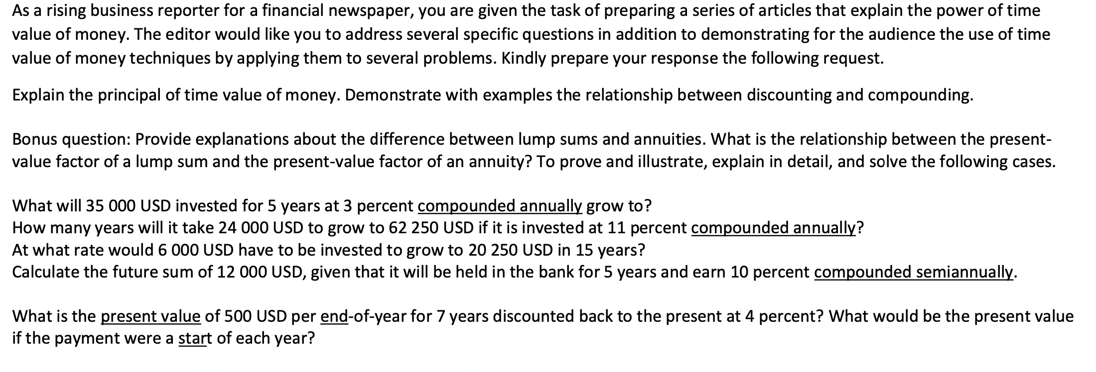QUESTIONS ABOUTDISCOUNTED PRESENT VALUE AND FUTURE VALUE (THE LAST TWO QUESTIONS)!!!!!!