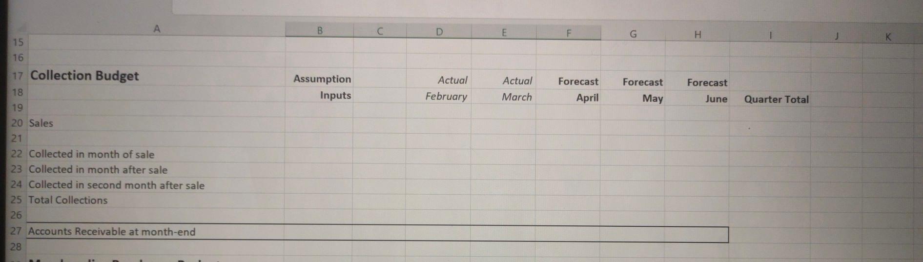 following units at the average selling price shown. Month Sales (# of