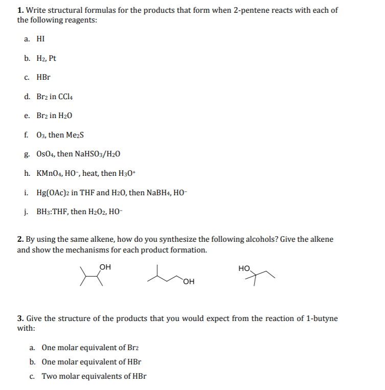  Can you please answer second and third questions? 1. Write structural