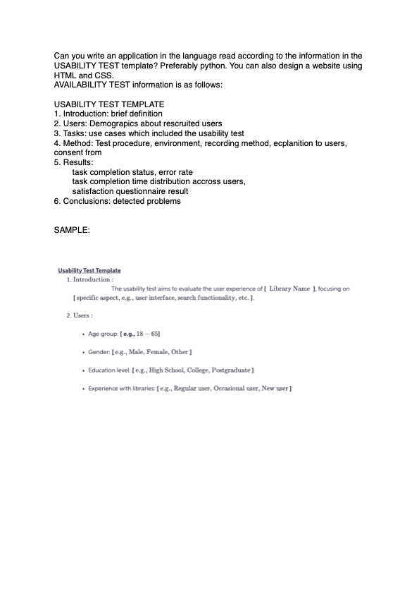  Can you write an application in the language read according to