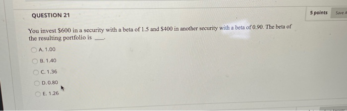 is 6 percent. An investor has the following utility function: U=E(r) -