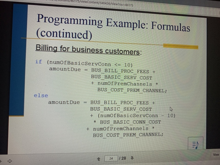 Business Two rates for calculating a cable bill: - One for residential