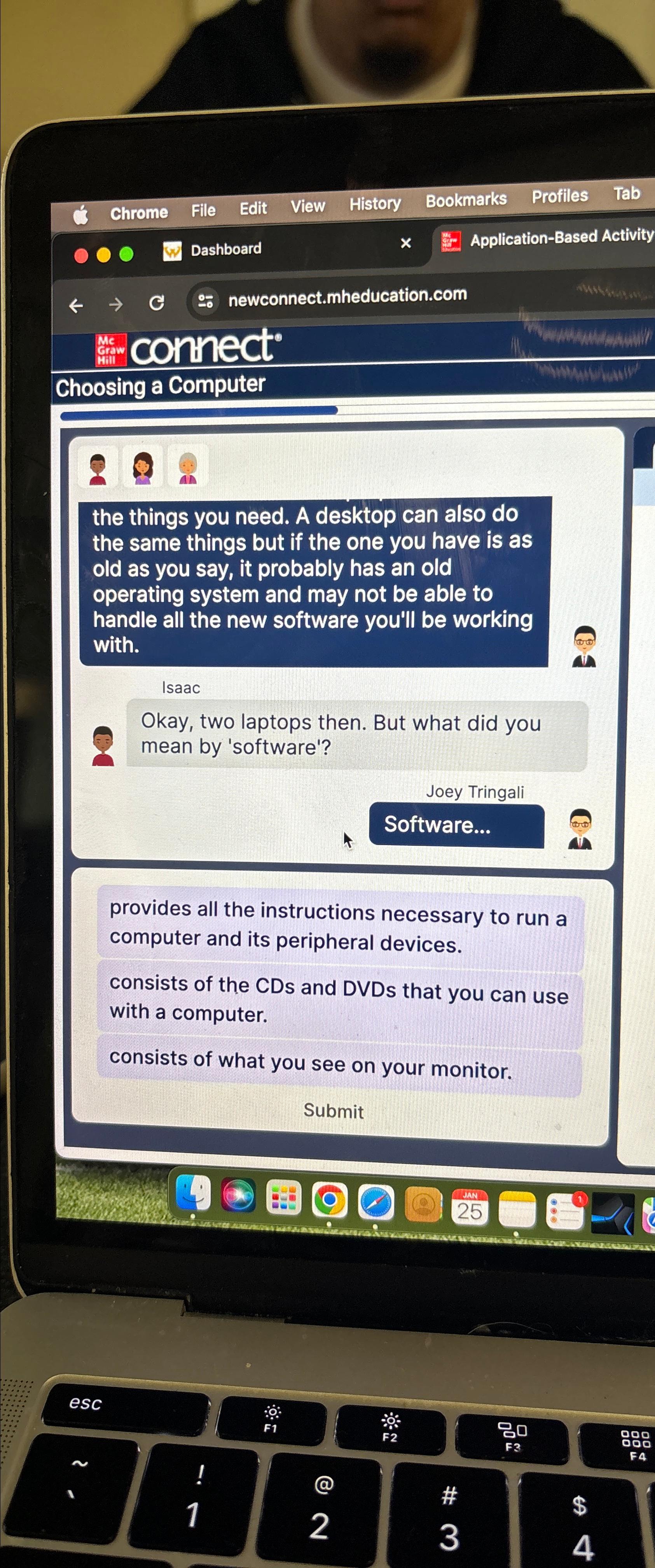  \table[[0,Chrome File Edit View History,Bookmarks Profiles Tab,],[00, Dashboard,,Application-Based Activity]] Choosing a
