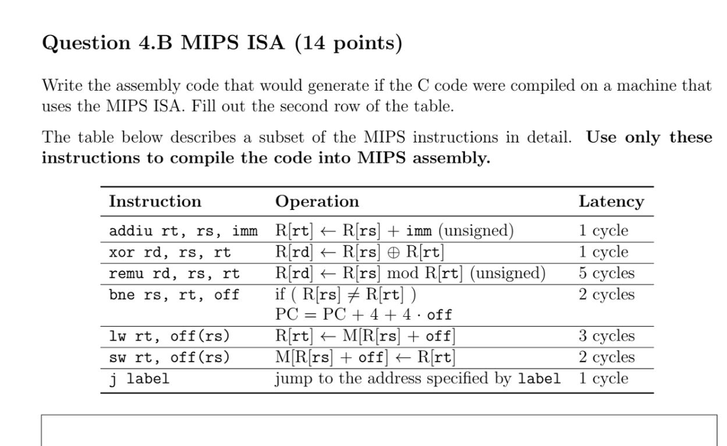 with 32-bit fixed-length in structions and 32-bit data values Consider the following