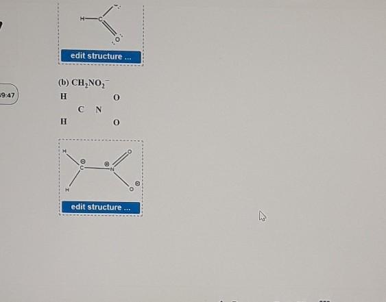 answer all parts. Write Lewis structures for a possible resonance form for