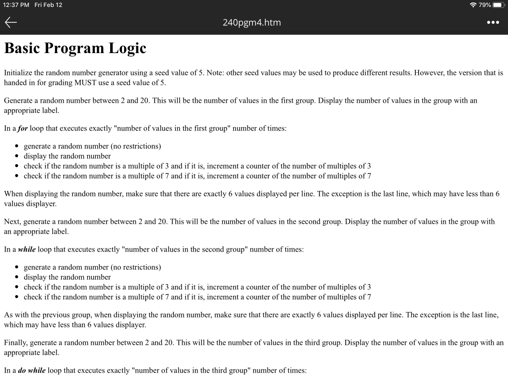  12:37 PM Fri Feb 12 79% k 240pgm4.htm ... Basic Program