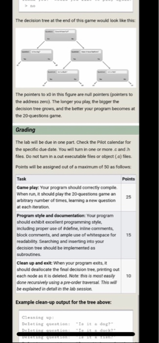 lab is to write a 20-questions style guessing game that gets smarter