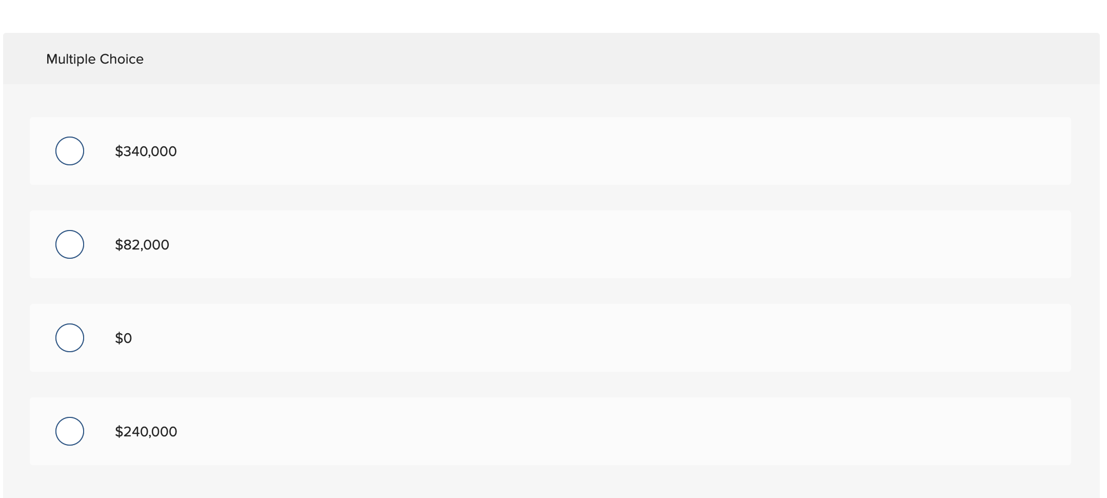 accounting system: Indirect factory wages Factory equipment depreciation $ 340,000 $ 240,000