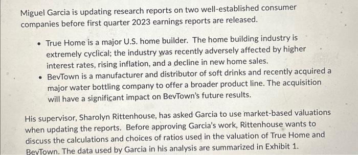 shares are ____ based on justified P/B Exhibit 1: Select Financial Data