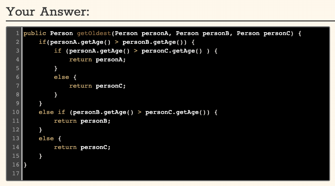 the following implementation of a Person class: 1 public class Person {