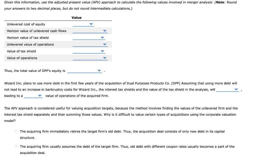 which is considering the acquisition of Dual Purposes Products Co. (DPP), estimates