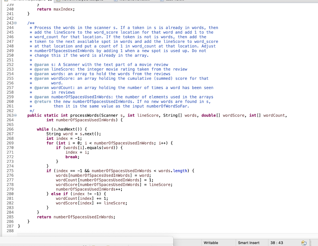 ReviewAnalysis -f 9 public static void main(String[] args) 10 kok Goes through