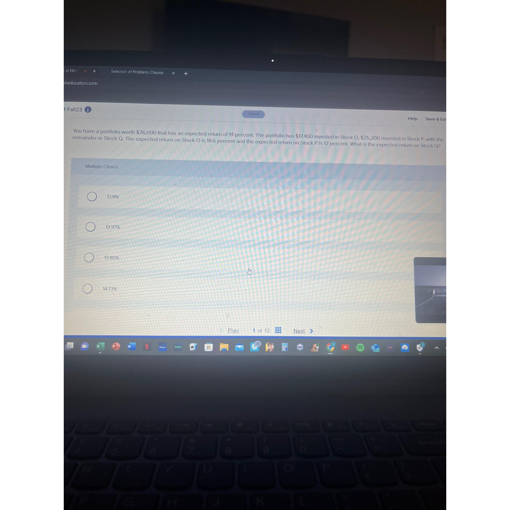  Multiple Choice 13.11% 13.97% 13.80% 14.73% 