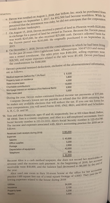 at 1507 Rose lane, Albuquerque, NM 87131. Tax Computation Proc His Social