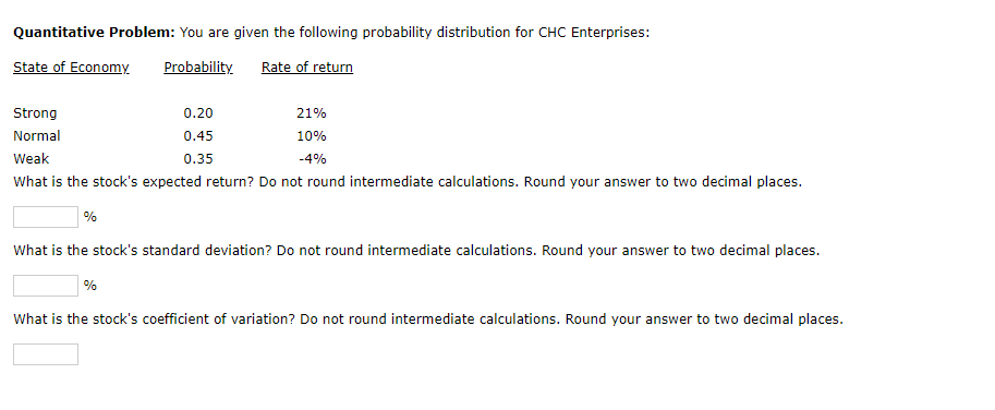 please answer quickly, will give feedback! Quantitative Problem: You are given the