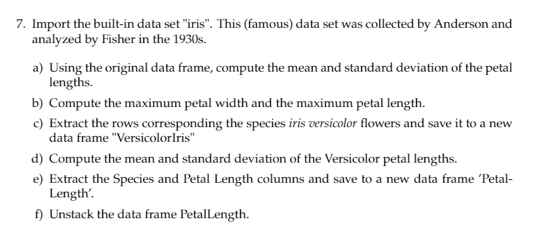 This assignment is in R programming. If done within the next