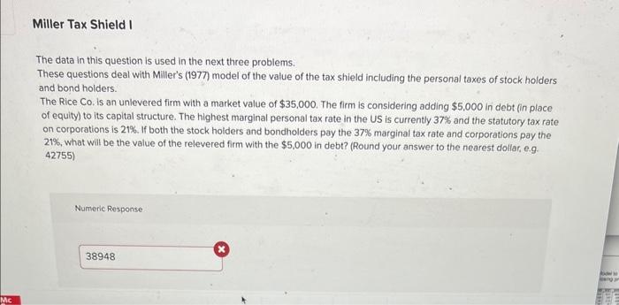  The data in this question is used in the next three