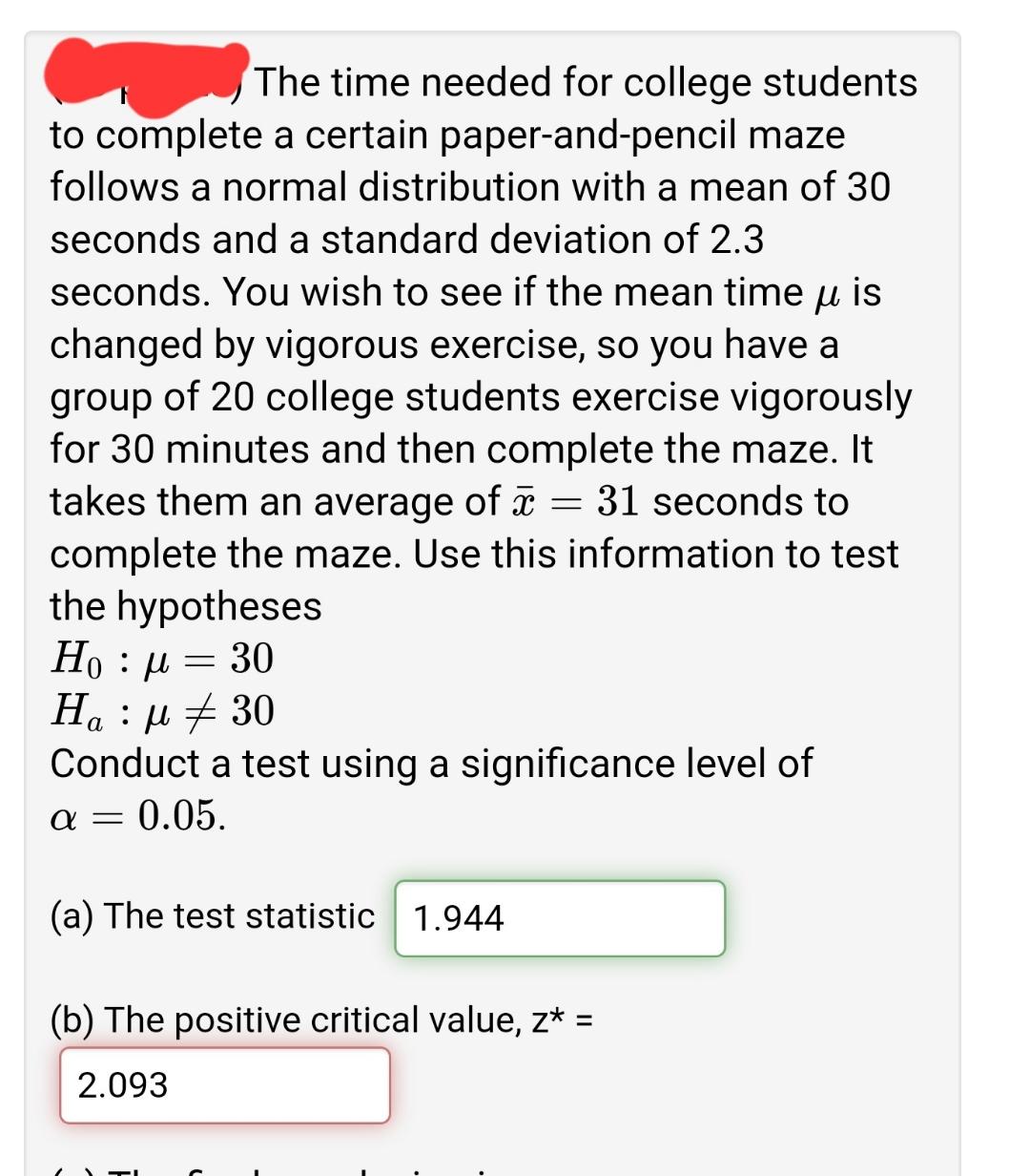  The time needed for college students to complete a certain paper-and-pencil
