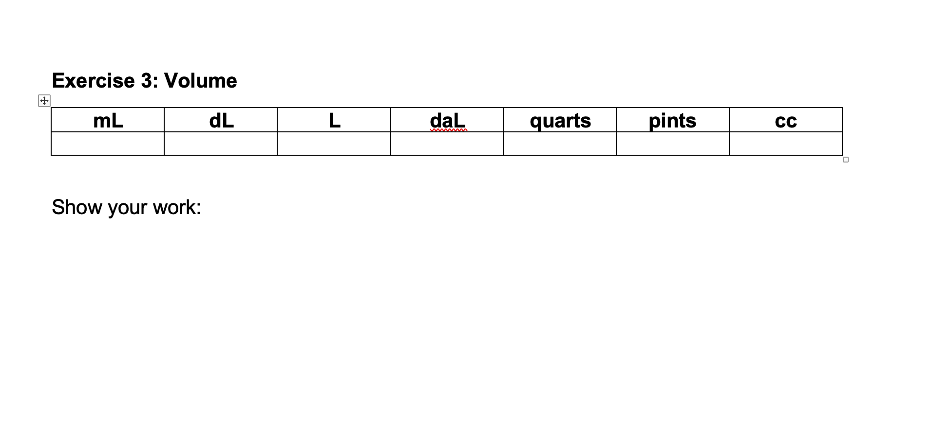 you should find the amount of soda in the bottle recorded in