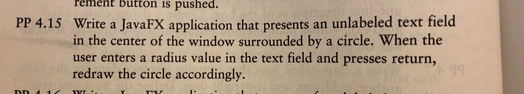 it should be using a text field and classes PP 4.15 rement