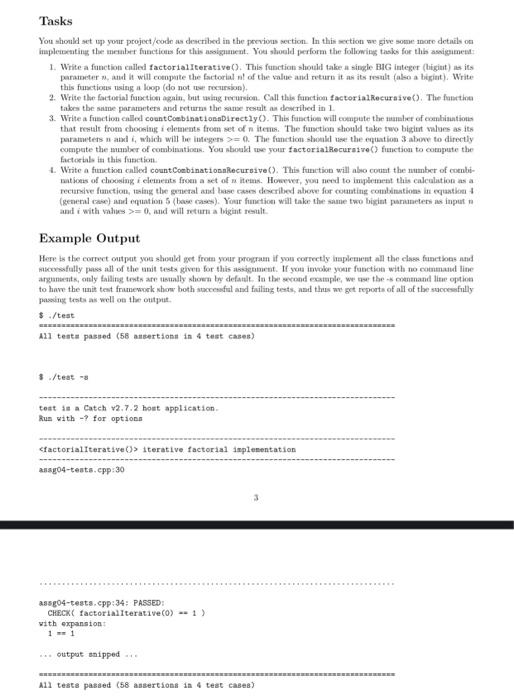 implementation of functions. Learn to define base case and general case for