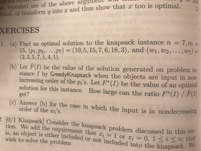  Answer question 1b only imal, or transform y into a and