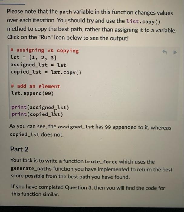 depth-first search (DFS). The function is pretty much complete, and there are
