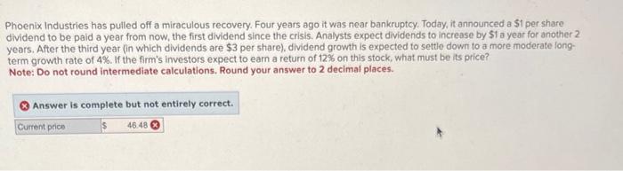 need help again says incorrect Phoenix Industries has pulled off a miraculous