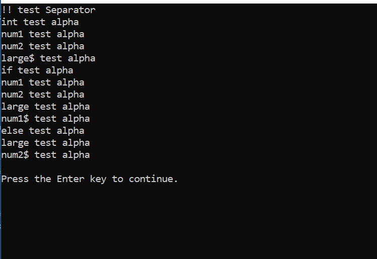 I am doing a lexical analyzer program which reads code from a