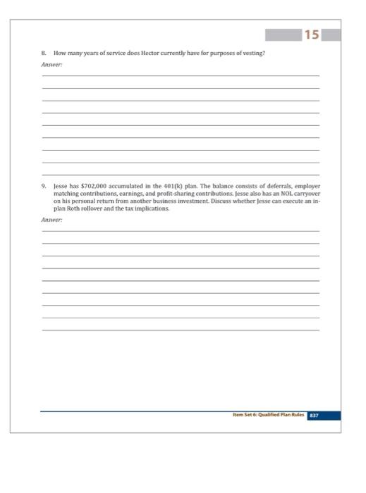 considered. Compare the similarities and differences between 403(b) plans and 401(k) plans.