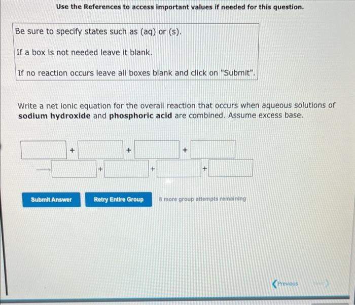  Use the References to access important values if needed for this