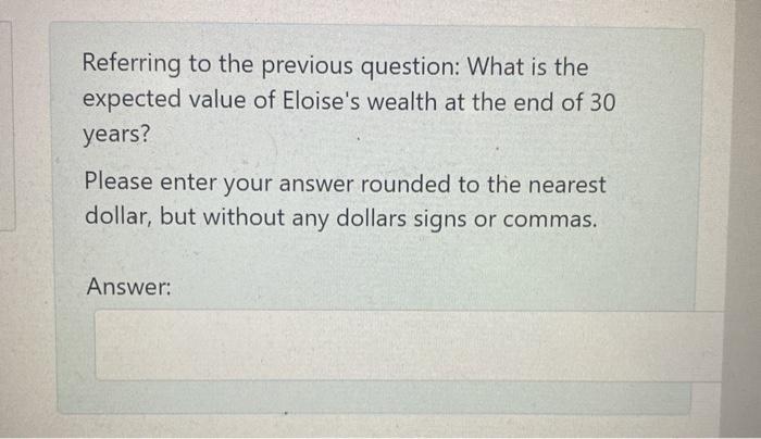 annual return on each asset is a random variable with expected value
