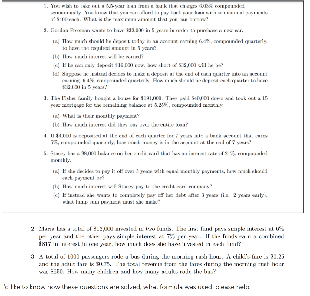 RUSH RUSH Please answer quickly please 1. You wish to take out