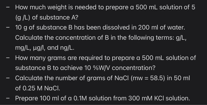 please answer all and show work - How much weight is needed
