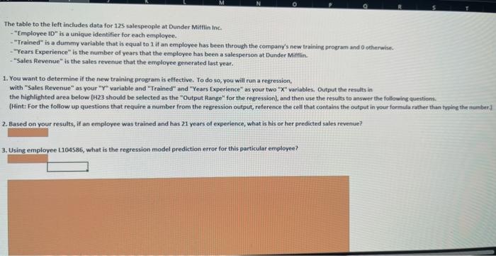 Years Experience Sales Revenue 5 L001143 1 5 $ 1,533,252.35 6 0002841