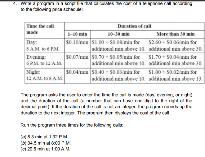 hi, how to do flowchart for this program? 4. Write a program