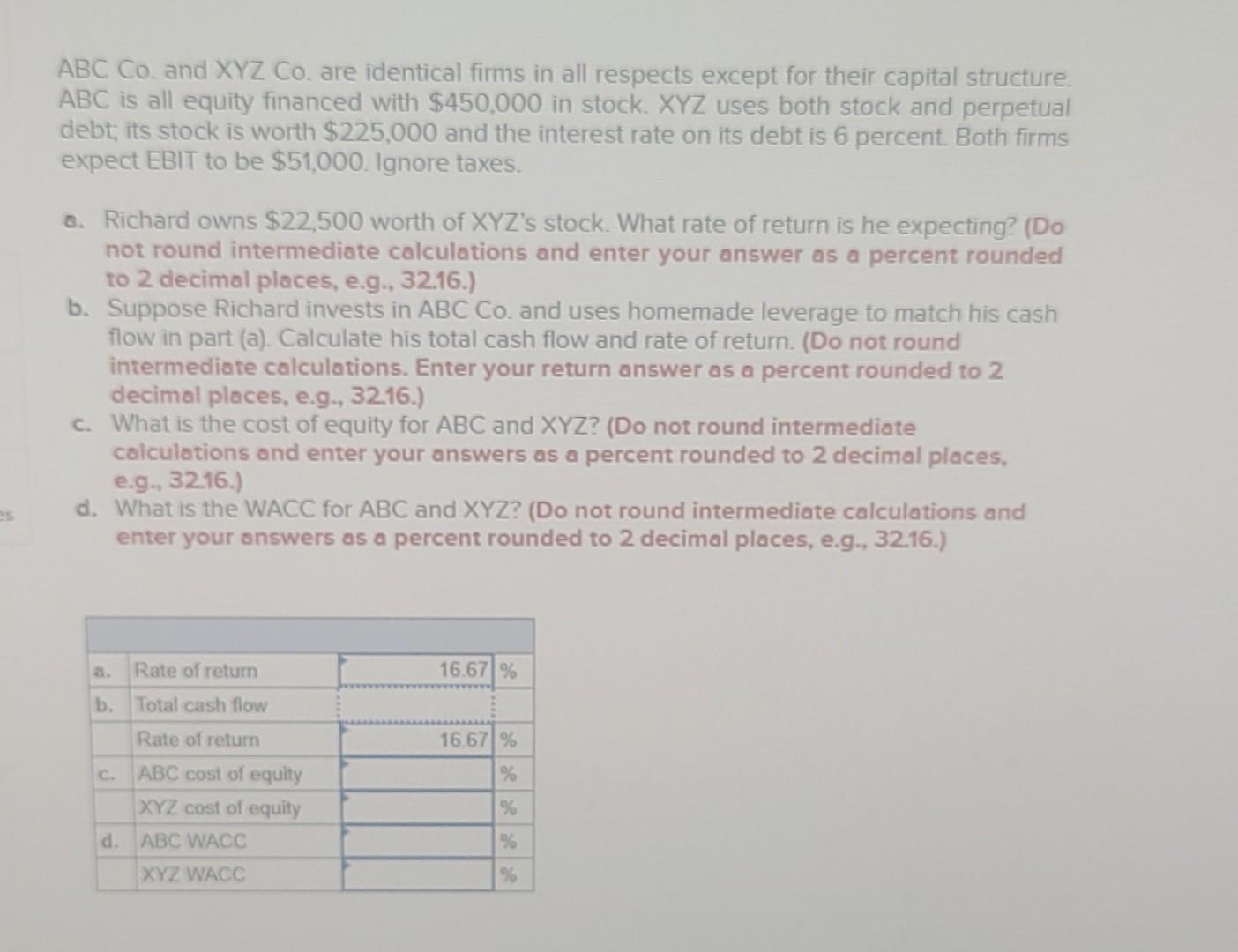 \\( A B C \\) Co. and \\( X Y Z