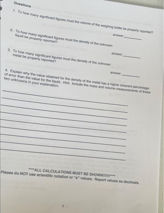 67.4913.9 mass of glass-stoppered weighing bottle with unknown metal 53.97999 mass of