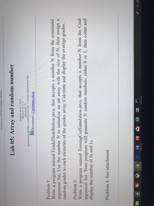  Help with problem 1 in Java. It needs to run through