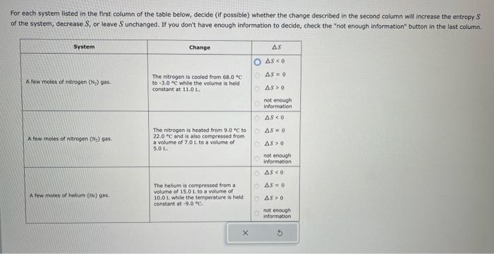 HELP PLS For each system listed in the first column of the