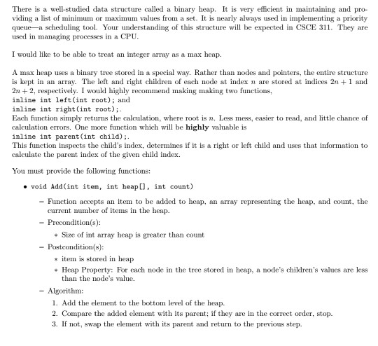  I need the completed code in C++ WITHOUT using the algorithm