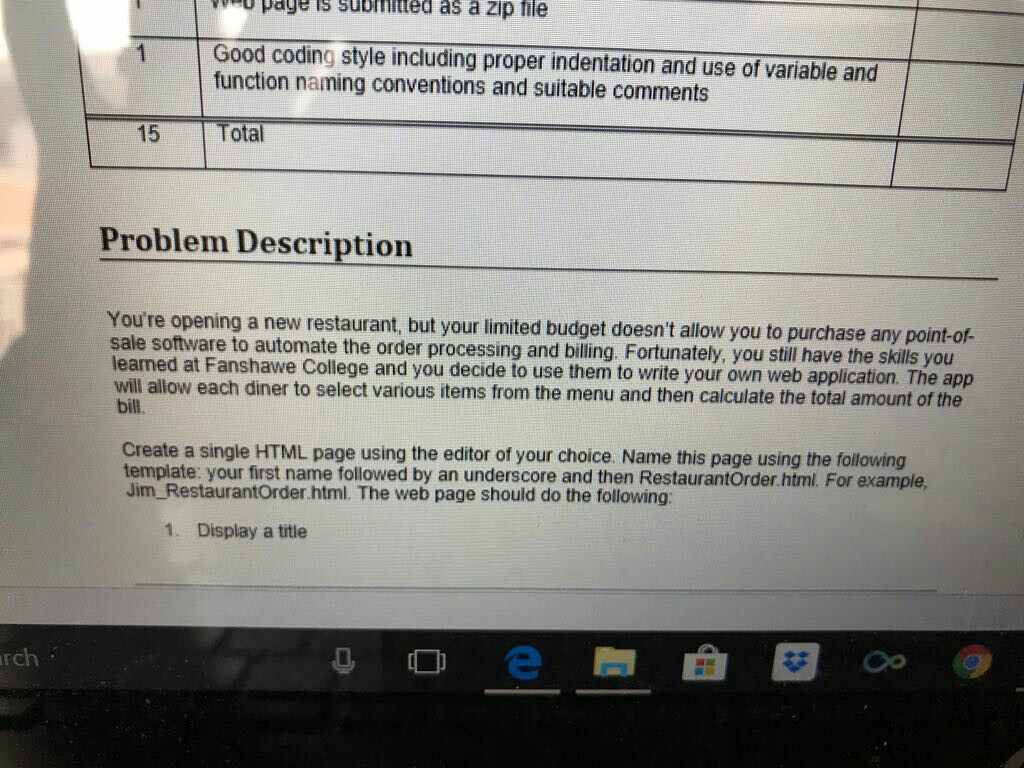  e page is ubitted as a zip file Good coding style