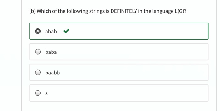 Here is a parse tree T in a certain context-free grammar G.