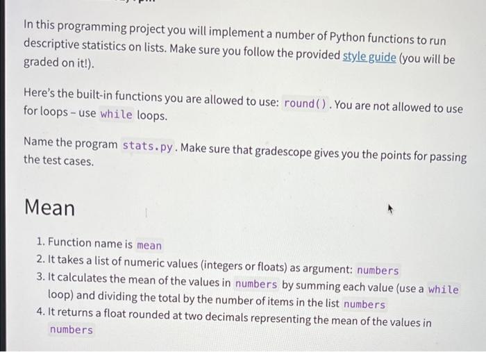 With all parts explained and sample code please. Thank you for your