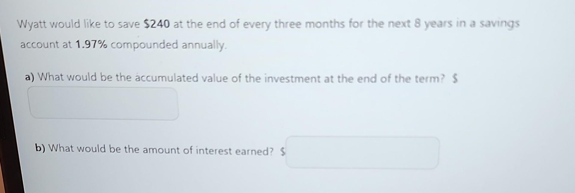 the size of the periodic payment - \\( \\mathrm{J}= \\) nominal interest