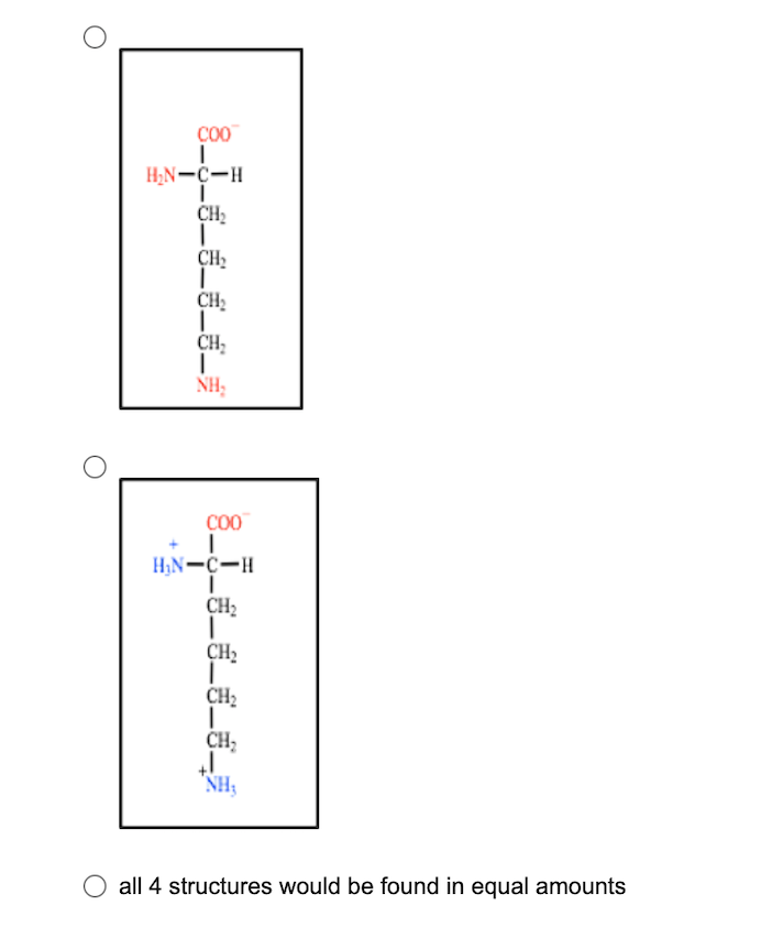 would be found in equal amounts