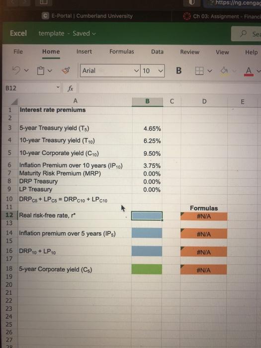 Cage INDTAP Search this course sy. Interest rate premiums Video Excel Online