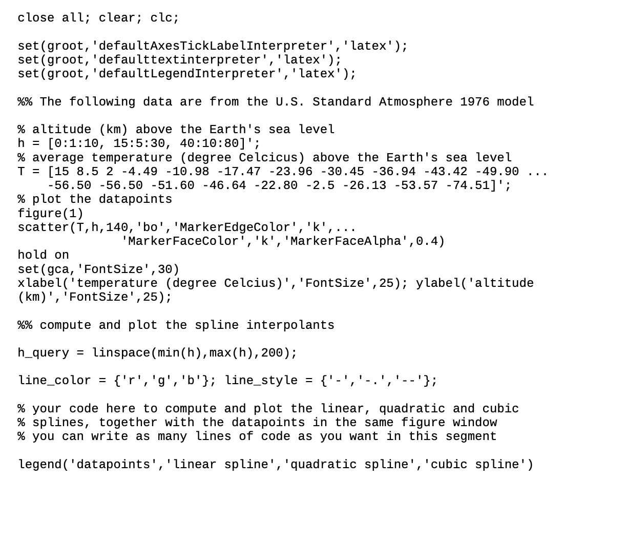 please help and explain close all; clear; clc; set(groot, 'defaultAxesTickLabelInterpreter', 'latex'); set(groot,